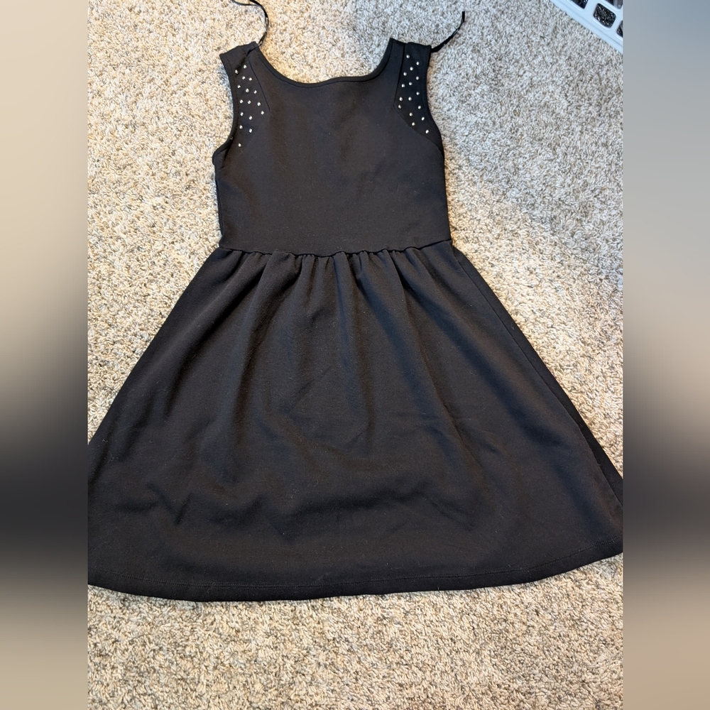 Studded Black Dress